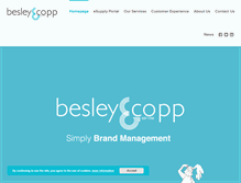 Tablet Screenshot of besleyandcopp.co.uk